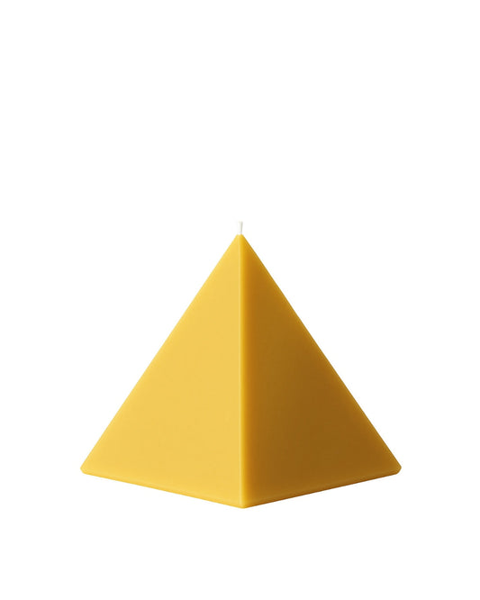 Handcrafted Pyramid Beeswax Candle - Pure British Artisan Creation