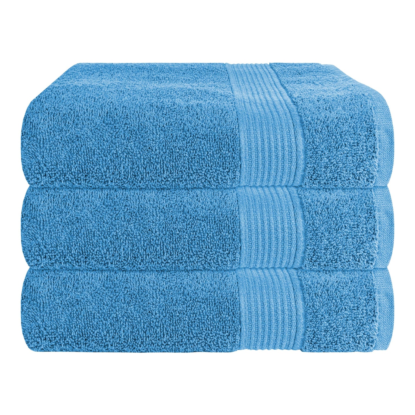 Rhodes Towel Aqua 100% Cotton Hotel Quality Soft Super Absorbent Hand Bath Towels, Sheets & Face Cloths by OLIVIA ROCCO
