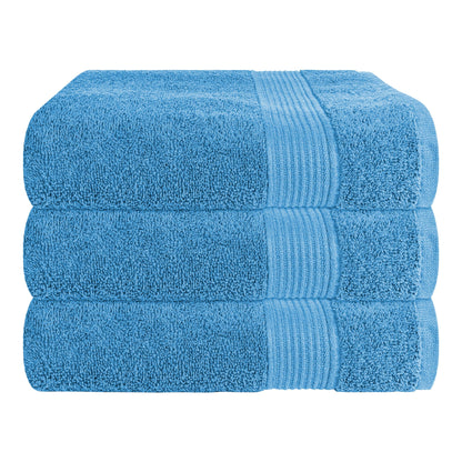 Rhodes Towel Aqua 100% Cotton Hotel Quality Soft Super Absorbent Hand Bath Towels, Sheets & Face Cloths by OLIVIA ROCCO