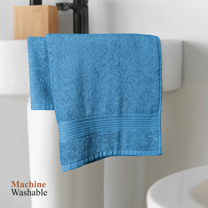 Rhodes Towel Aqua 100% Cotton Hotel Quality Soft Super Absorbent Hand Bath Towels, Sheets & Face Cloths by OLIVIA ROCCO