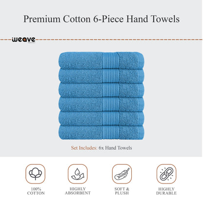 Rhodes Towel Aqua 100% Cotton Hotel Quality Soft Super Absorbent Hand Bath Towels, Sheets & Face Cloths by OLIVIA ROCCO