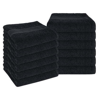 Rhodes Towel Black 100% Cotton Hotel Quality Soft Super Absorbent Hand Bath Towels, Sheets & Face Cloths by OLIVIA ROCCO