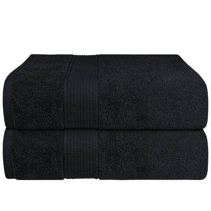 Rhodes Towel Black 100% Cotton Hotel Quality Soft Super Absorbent Hand Bath Towels, Sheets & Face Cloths by OLIVIA ROCCO