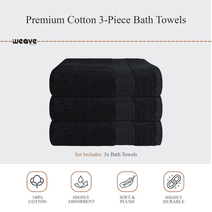 Rhodes Towel Black 100% Cotton Hotel Quality Soft Super Absorbent Hand Bath Towels, Sheets & Face Cloths by OLIVIA ROCCO