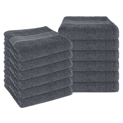 Rhodes Towel Grey 100% Cotton Hotel Quality Soft Super Absorbent Hand Bath Towels, Sheets & Face Cloths by OLIVIA ROCCO