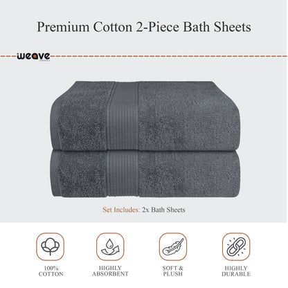Rhodes Towel Grey 100% Cotton Hotel Quality Soft Super Absorbent Hand Bath Towels, Sheets & Face Cloths by OLIVIA ROCCO