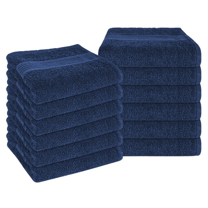 Rhodes Towel Royal Blue 100% Cotton Hotel Quality Soft Super Absorbent Hand Bath Towels, Sheets & Face Cloths by OLIVIA ROCCO