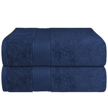 Rhodes Towel Royal Blue 100% Cotton Hotel Quality Soft Super Absorbent Hand Bath Towels, Sheets & Face Cloths by OLIVIA ROCCO
