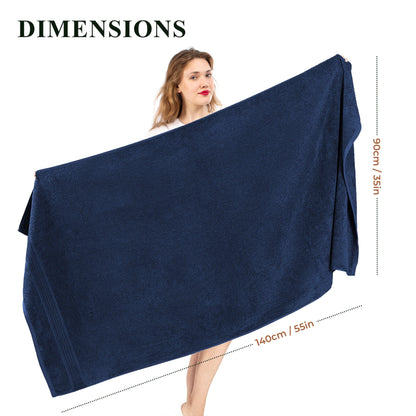 Rhodes Towel Royal Blue 100% Cotton Hotel Quality Soft Super Absorbent Hand Bath Towels, Sheets & Face Cloths by OLIVIA ROCCO