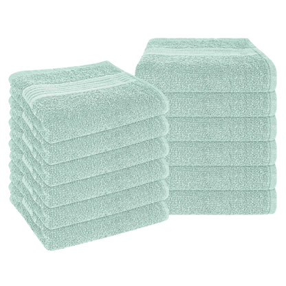 Rhodes Towel Seafoam 100% Cotton Hotel Quality Soft Super Absorbent Hand Bath Towels, Sheets & Face Cloths by OLIVIA ROCCO