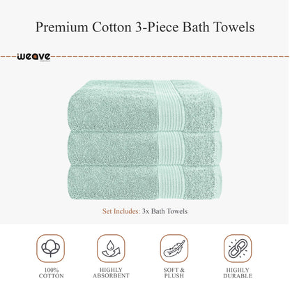 Rhodes Towel Seafoam 100% Cotton Hotel Quality Soft Super Absorbent Hand Bath Towels, Sheets & Face Cloths by OLIVIA ROCCO