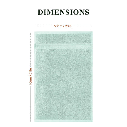 Rhodes Towel Seafoam 100% Cotton Hotel Quality Soft Super Absorbent Hand Bath Towels, Sheets & Face Cloths by OLIVIA ROCCO