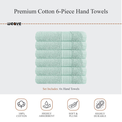 Rhodes Towel Seafoam 100% Cotton Hotel Quality Soft Super Absorbent Hand Bath Towels, Sheets & Face Cloths by OLIVIA ROCCO
