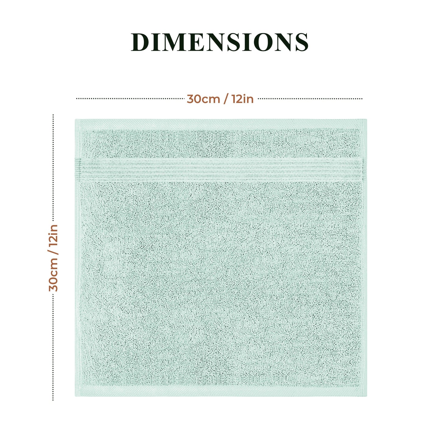 Rhodes Towel Seafoam 100% Cotton Hotel Quality Soft Super Absorbent Hand Bath Towels, Sheets & Face Cloths by OLIVIA ROCCO