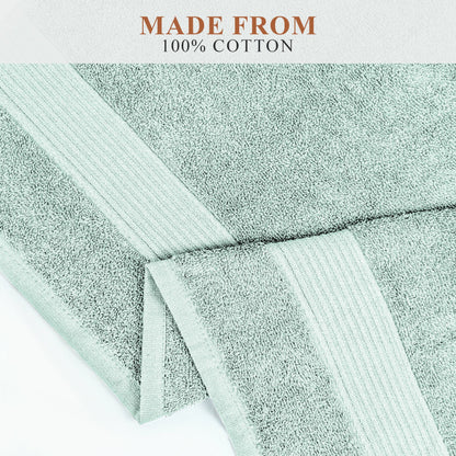 Rhodes Towel Seafoam 100% Cotton Hotel Quality Soft Super Absorbent Hand Bath Towels, Sheets & Face Cloths by OLIVIA ROCCO