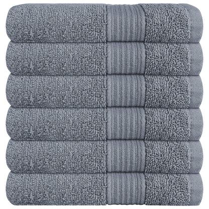 Rhodes Towel Silver 100% Cotton Hotel Quality Soft Super Absorbent Hand Bath Towels, Sheets & Face Cloths by OLIVIA ROCCO