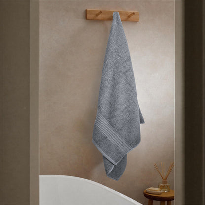 Rhodes Towel Silver 100% Cotton Hotel Quality Soft Super Absorbent Hand Bath Towels, Sheets & Face Cloths by OLIVIA ROCCO