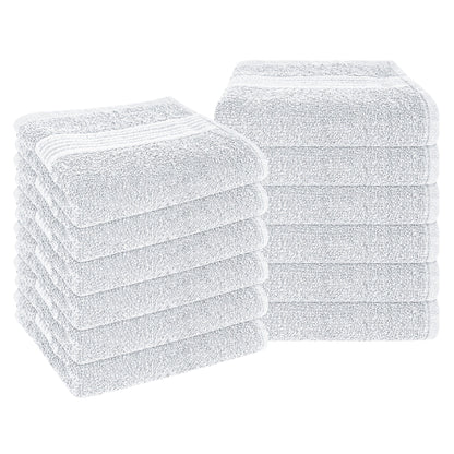 Rhodes Towel White 100% Cotton Hotel Quality Soft Super Absorbent Hand Bath Towels, Sheets & Face Cloths by OLIVIA ROCCO