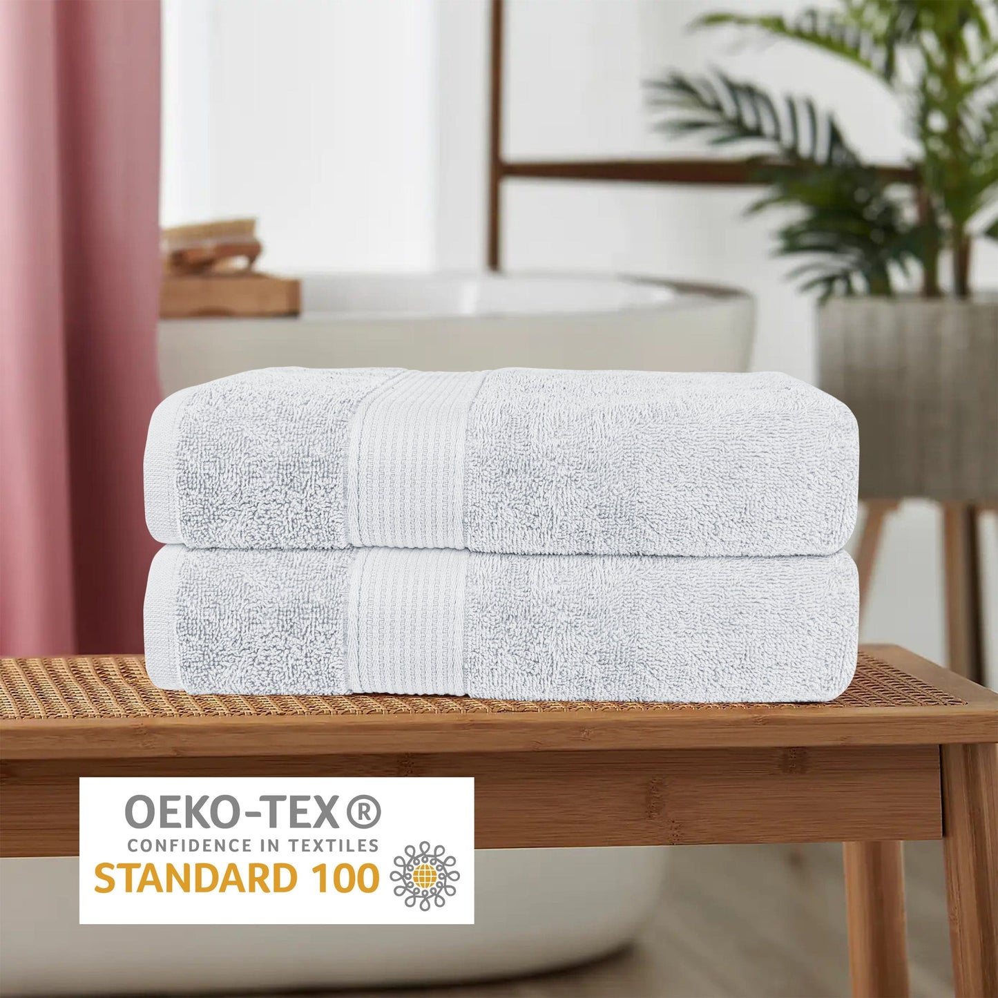 Rhodes Towel White 100% Cotton Hotel Quality Soft Super Absorbent Hand Bath Towels, Sheets & Face Cloths by OLIVIA ROCCO