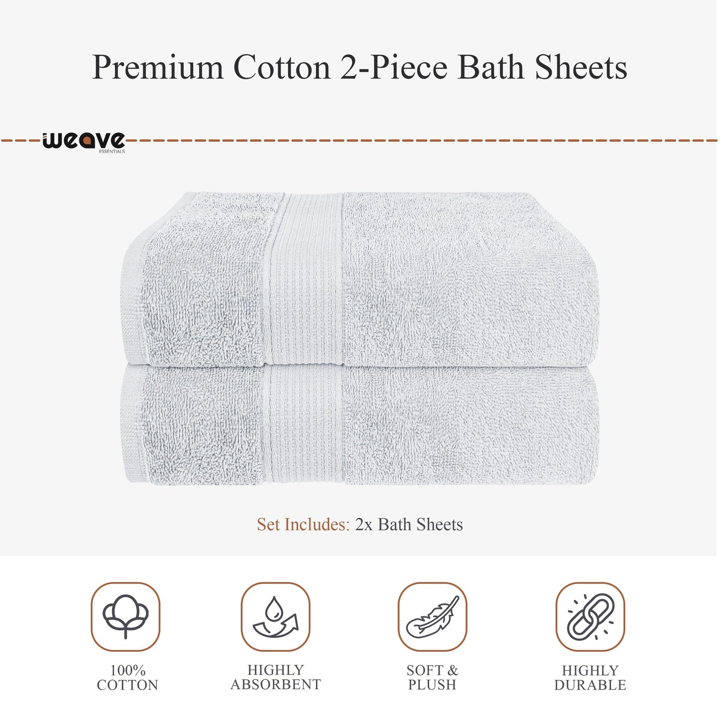 Rhodes Towel White 100% Cotton Hotel Quality Soft Super Absorbent Hand Bath Towels, Sheets & Face Cloths by OLIVIA ROCCO