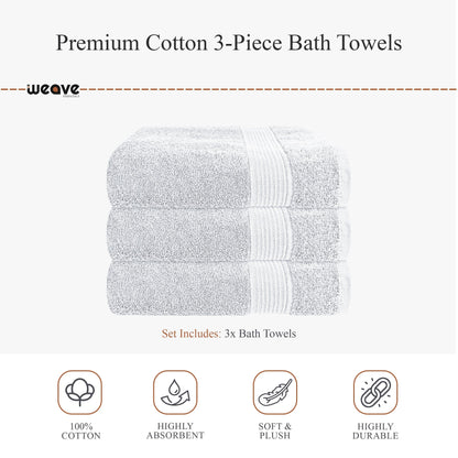 Rhodes Towel White 100% Cotton Hotel Quality Soft Super Absorbent Hand Bath Towels, Sheets & Face Cloths by OLIVIA ROCCO