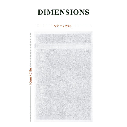 Rhodes Towel White 100% Cotton Hotel Quality Soft Super Absorbent Hand Bath Towels, Sheets & Face Cloths by OLIVIA ROCCO