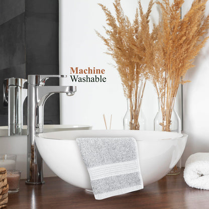 Rhodes Towel White 100% Cotton Hotel Quality Soft Super Absorbent Hand Bath Towels, Sheets & Face Cloths by OLIVIA ROCCO