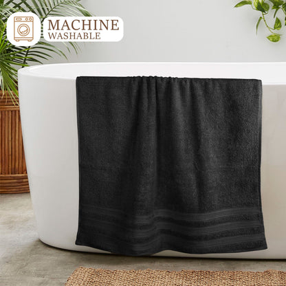 Ritz Viscose Stripe Super Soft Cotton Luxury Absorbent Towels, Jumbo Bath Sheet Packs & Towel Bale Sets Available by OLIVIA ROCCO