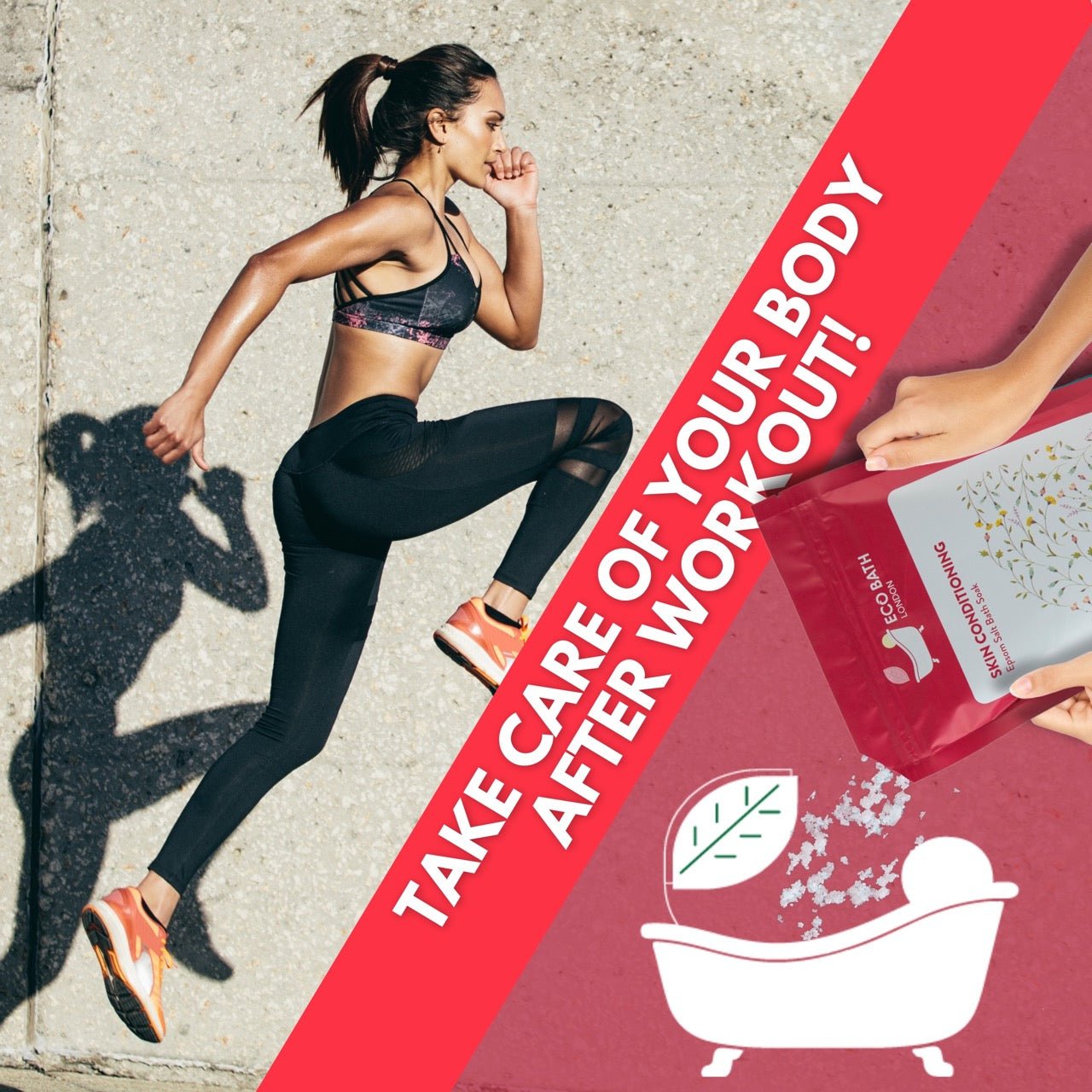 Eco Bath London Skin Conditioning Epsom Salt Bath Soak - Pouch