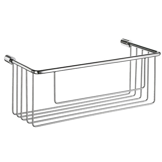 Smedbo Sideline DK1002 Large Wall-Mounted Polished Chrome Shower Basket — Solid Brass Wire Frame, 267 mm Wide