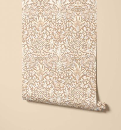 Bobbi Beck Snakeshead Arts and Crafts Floral Wallpaper