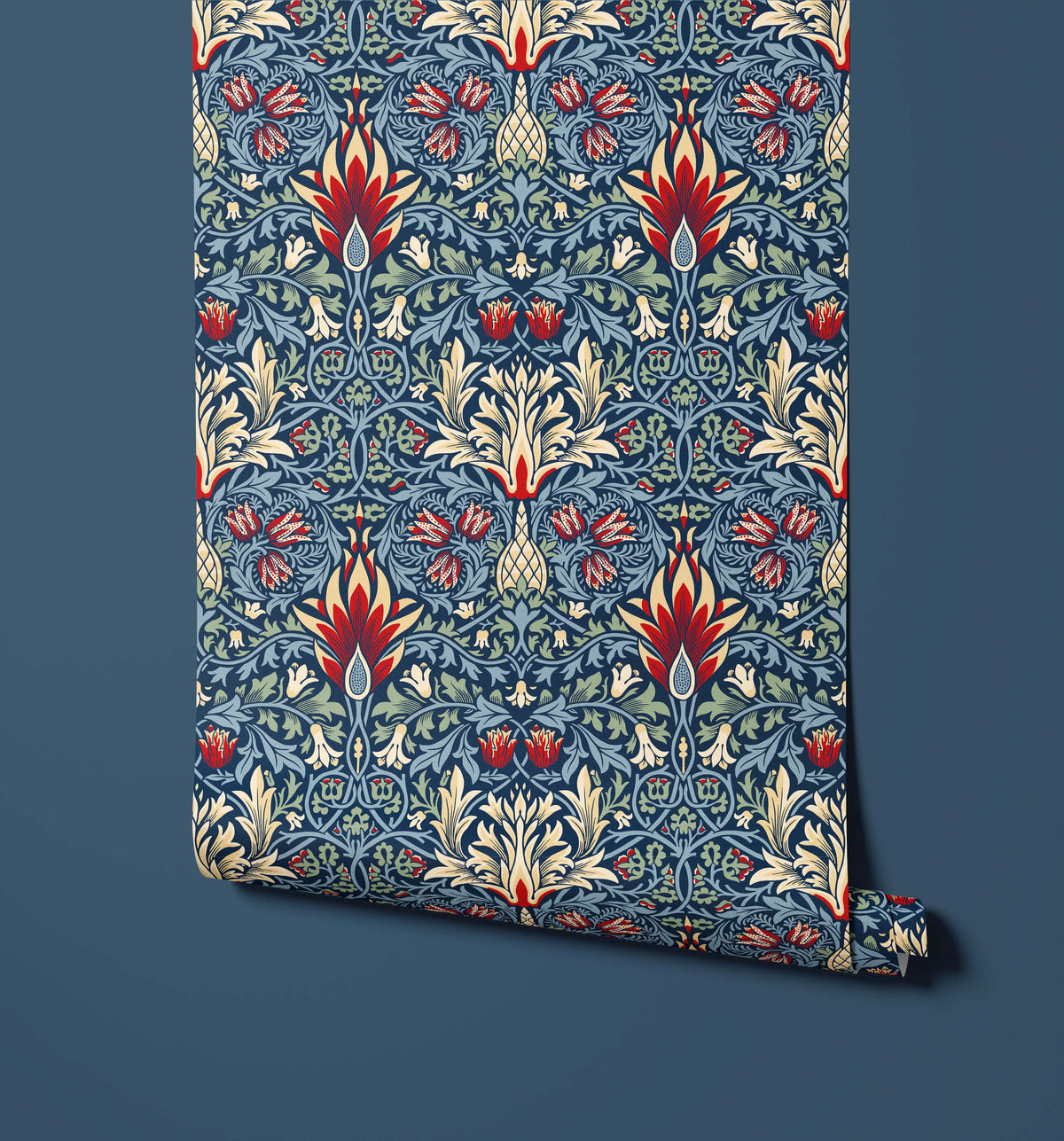 Bobbi Beck Snakeshead Arts and Crafts Floral Wallpaper