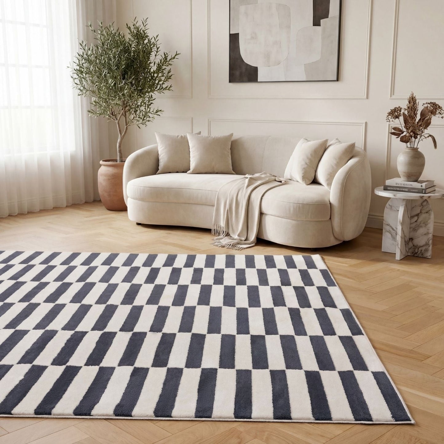Loft Striped Blue Rug