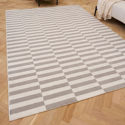 Loft Striped Grey Rug