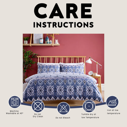 Taxila Duvet Cover Set Easy Care Quilt Covers with Pillowcases Super Soft Reversible Bedding Bed Linen Sets for Bedroom Décor by OLIVIA ROCCO