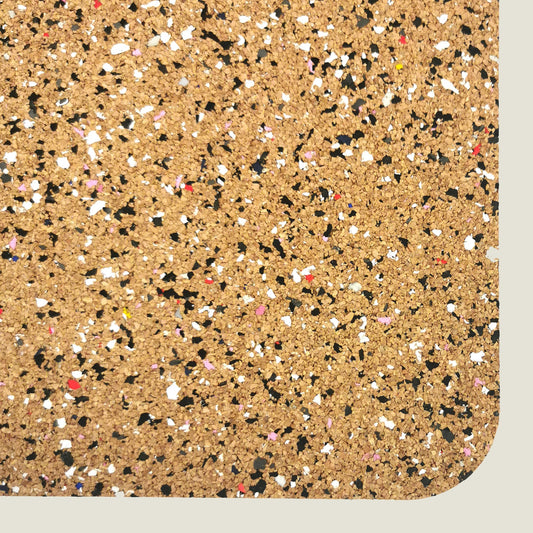 Terrazzo Cork Desk Pad | Anti-Slip Recycled Rubber Base | Made in Portugal