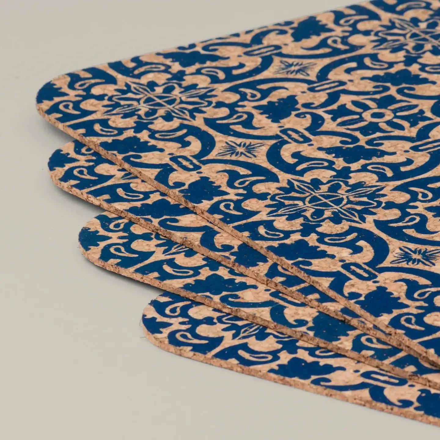 Tile Design Cork Placemats | Rectangular | Set of 4 | Made in Portugal