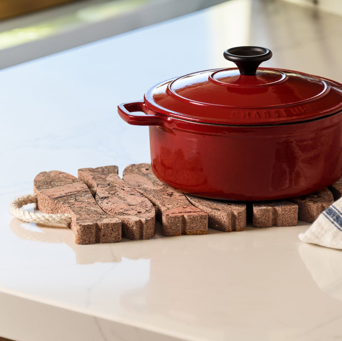 Twist Cork Fish Trivet | 5 or 7 Fish