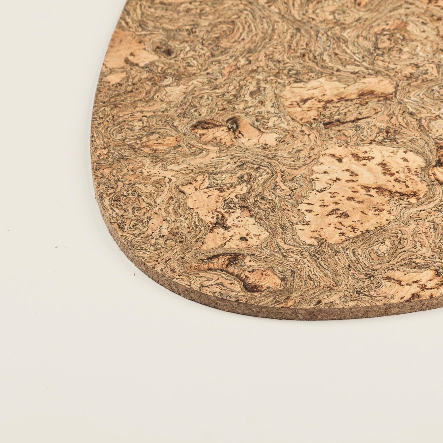 Black Twist Cork Placemats | Pebble Shape | Made in Portugal