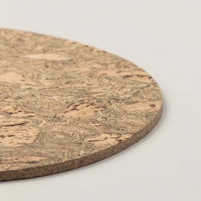 Black Twist Cork Placemats | Pebble Shape | Made in Portugal
