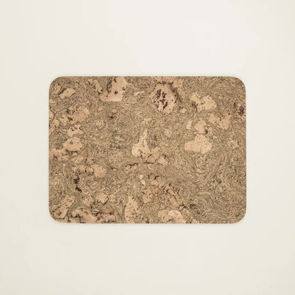 Cork Placemats - Twist Black, Rectangular 30 x 20cm