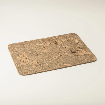 Cork Placemats - Twist Black, Rectangular 30 x 20cm