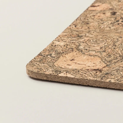 Cork Placemats - Twist Black, Rectangular 30 x 20cm