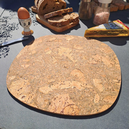 Black Twist Cork Placemats | Squircle Shape | Made in Portugal