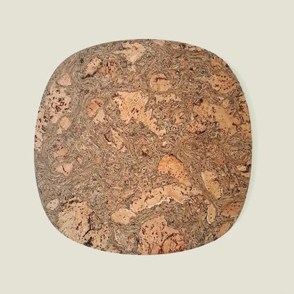 Black Twist Cork Placemats | Squircle Shape | Made in Portugal