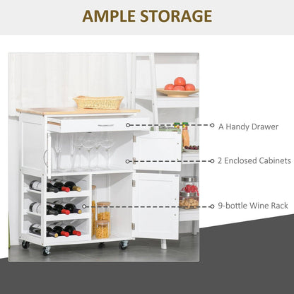 🍽️ Modern Kitchen Trolley - Premium Mobile Storage Cart ✨