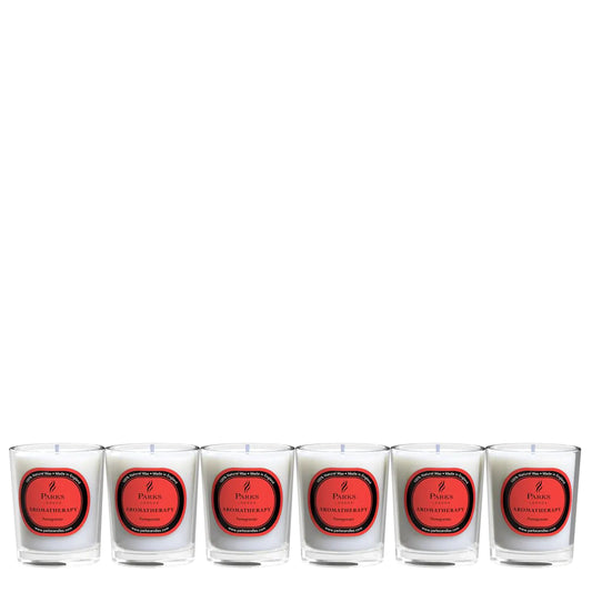 POMEGRANATE CANDLE 6 TOT GIFT SET 60G EACH