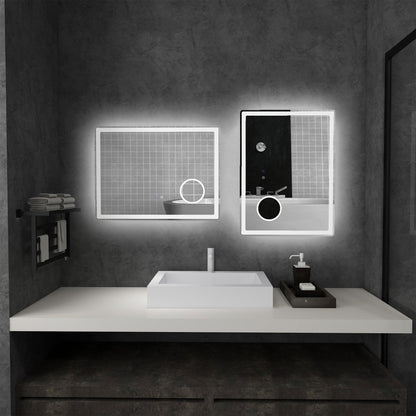 🪞 Kleankin LED Bathroom Mirror with Lights ✨ Illuminated Wall Mount