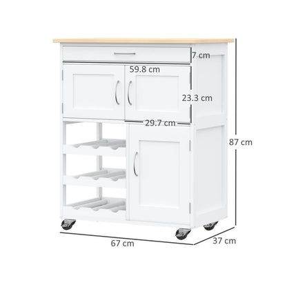 🍽️ Modern Kitchen Trolley - Premium Mobile Storage Cart ✨