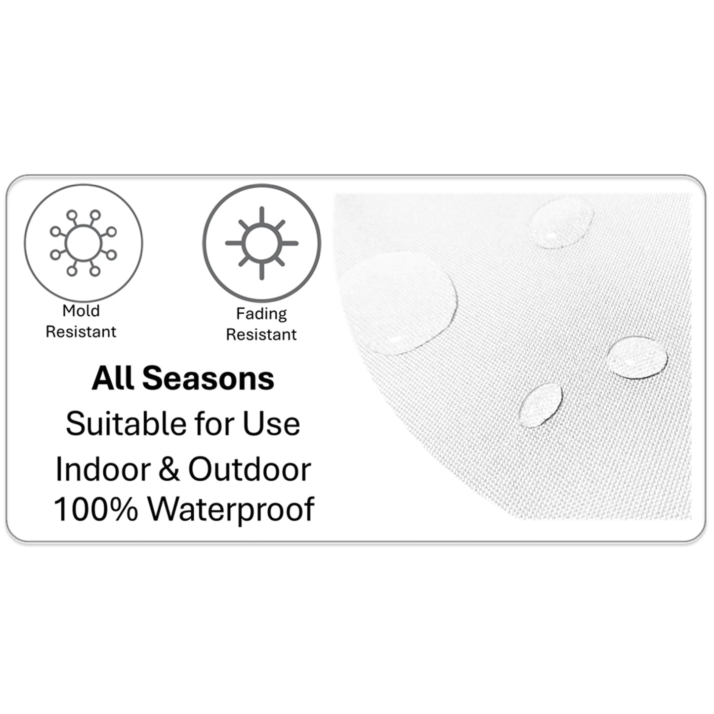 Waterproof Breathable California Multi Hollowfibre Filled Cushions 43x43cm for Outdoor Garden Bench Sofa or Indoor Use by OLIVIA ROCCO